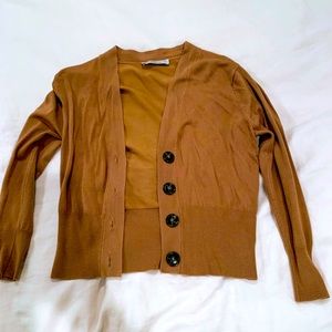 Zara Cardigan light brown/tan